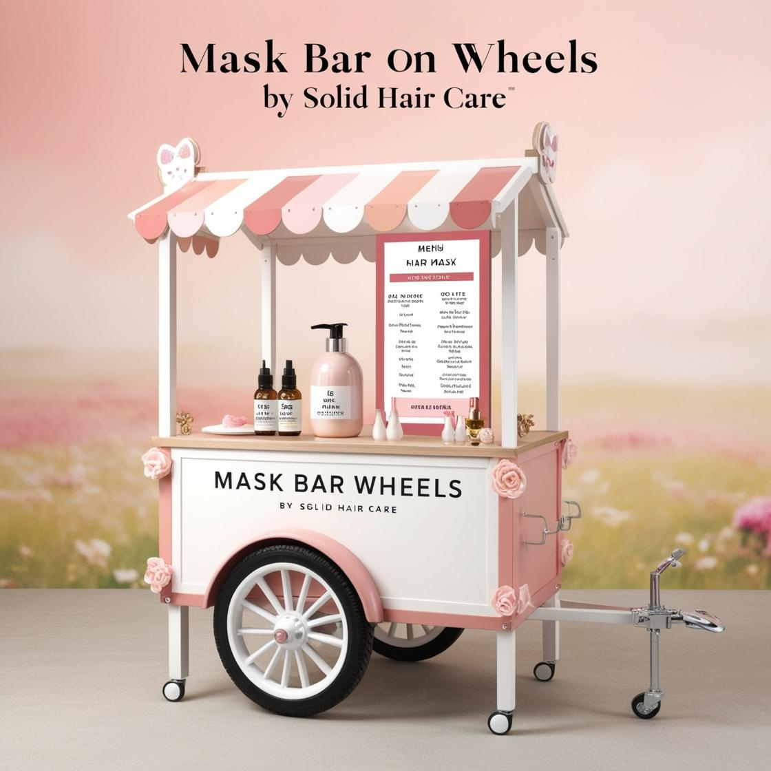 Mask Bar on Wheels